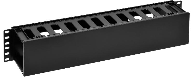 ITK by ZPAS Органайзер пласт. с крышкой 19" 2U 12 сл. черн. | ZP-CO05-2U-12-P-C | ITK — ITK