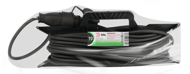 Удлинитель силовой ЭРА GREEN LINE FR-KG-10m-3x2,5-IP44 на рамке 1 гнездо с крышкой с заземлением 10м КГ 3x2.5мм2 IP44 | Б0072563 | ЭРА — миниатюра 2