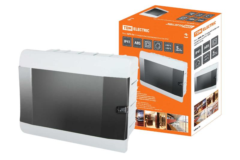 Бокс пластиковый встраиваемый ЩРВ-Пм-12 модулей IP41 | SQ0902-0104 | TDM — TDM ELECTRIC