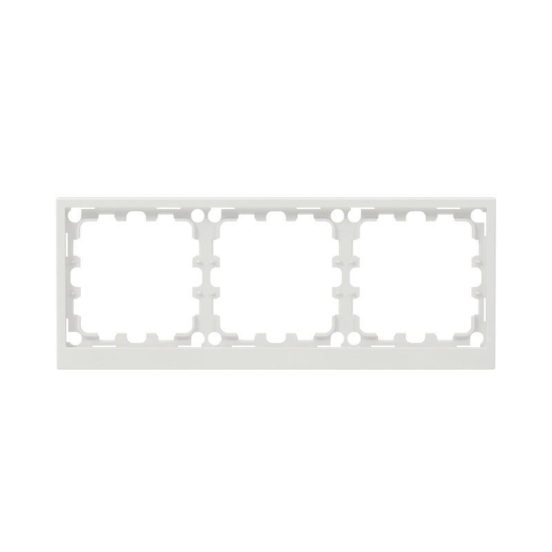 Рамка на 3 поста, KANT, белый песок | 7010906 | DKC — миниатюра 1