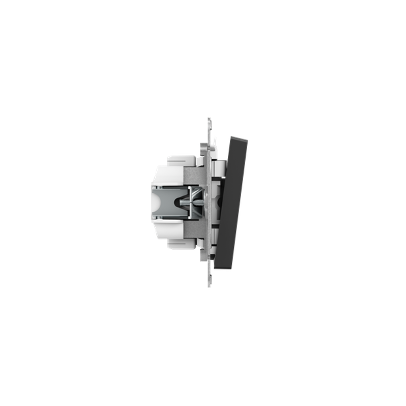 Механизм выключателя, одноклавишный, проходной, чёрный Эпика EKF | UP1-SWB-11 | EKF — миниатюра 3