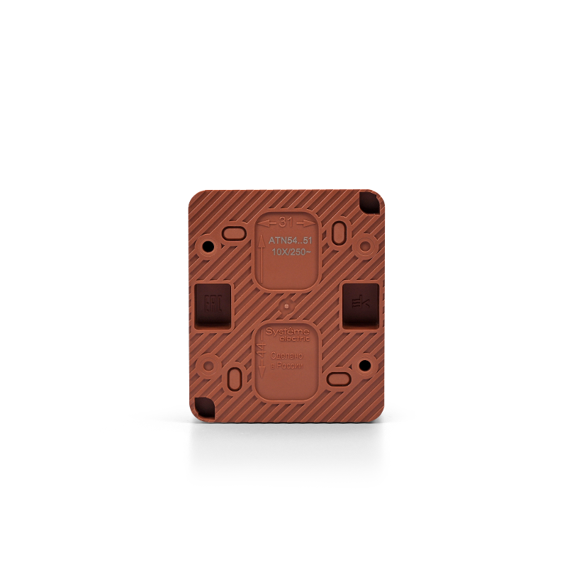 AtlasDesign Profi54 Терракотовый О/У Выключатель 2-клавишный 10 АХ | ATN547051 | SE — миниатюра 8