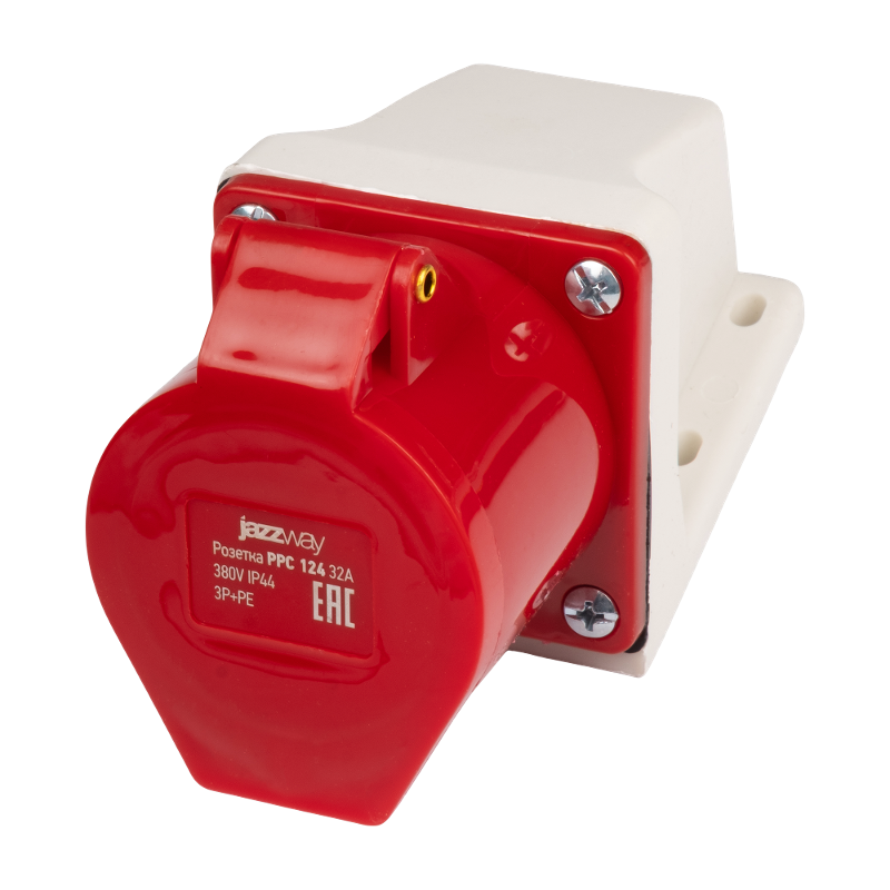 Силовой разъем  PPC 124 3Р+РЕ 32А 380В IP44  | .5072718 |  Jazzway — Jazzway