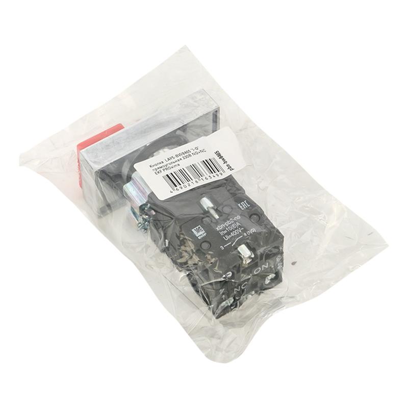 Кнопка  LAY5-BW8465 "I-O" прямоугольная 230В NO+NC EKF PROxima | pbn-bw8465 | EKF — миниатюра 2