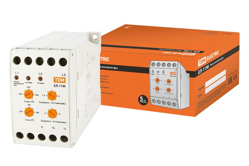 Реле контроля фаз ЕЛ-11М-3х380В (1п-контакт) | SQ1504-0005 | TDM — TDM ELECTRIC