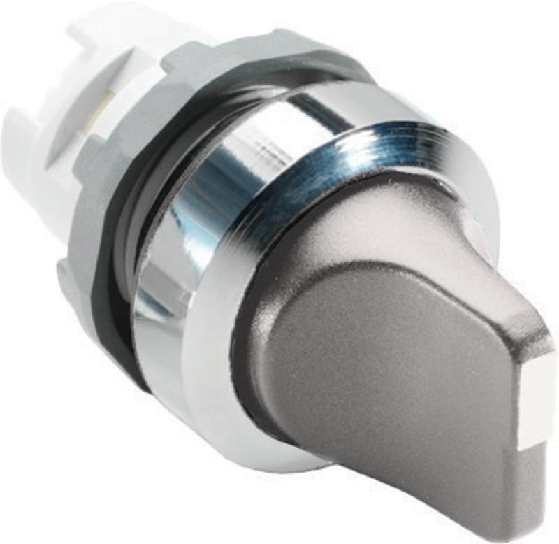 Переключатель M2SS3-20U (короткая ручка) серый 2-х позиционный б ез подсветки (только корпус) 45# с возвратом | 1SFA611202R2007 | ABB — ABB