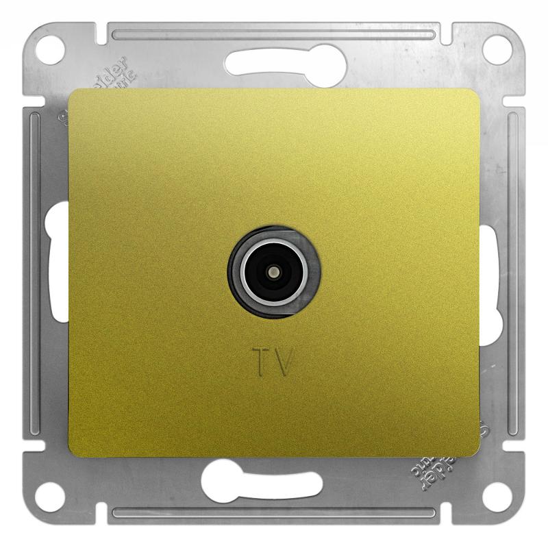 Glossa Фисташковый Розетка TV оконечная 1DB | GSL001091 | SE — Systeme Electric