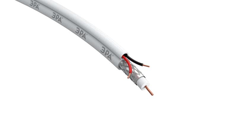 Кабель для аналогового видеонаблюдения KK-0.5-PVC ККСВ-2x0,5 мм, бухта 200 метров, белый | Б0052740 | ЭРА — миниатюра 4