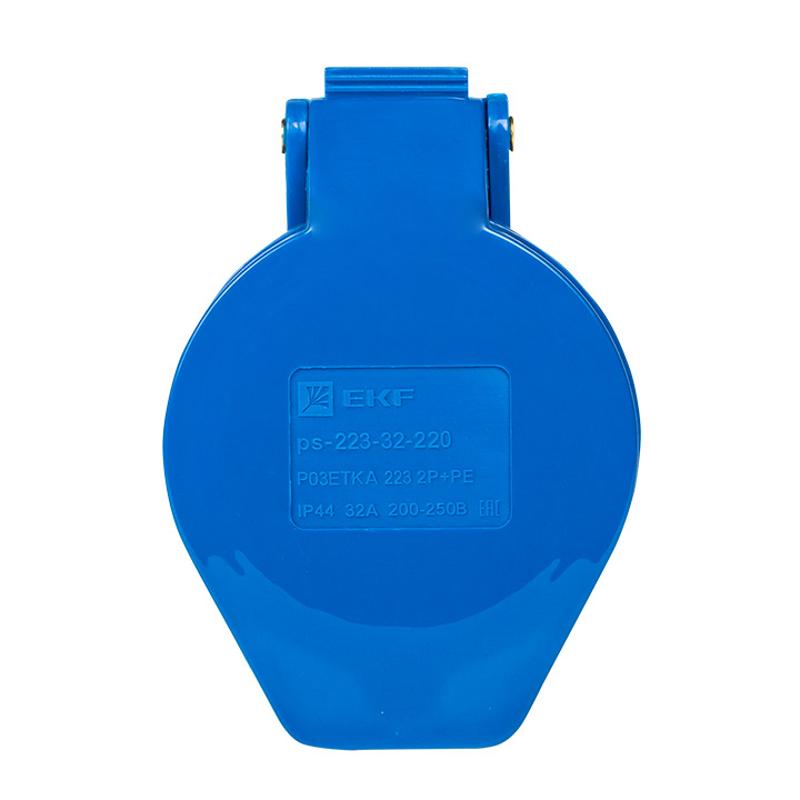 Розетка переносная 223 2Р+РЕ 32А 220В IP44 EKF PROxima | ps-223-32-220 | EKF — миниатюра 3