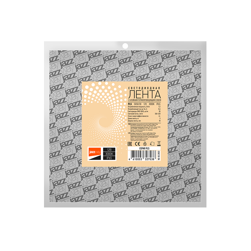 Лента светодиодная PLS 5050/30-12V Warmwhite IP65 (5м) | .3327538 | Jazzway — миниатюра 2