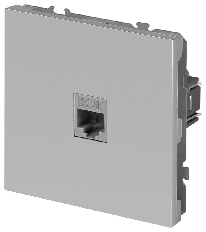 Розетка Galaxy 15-3107-03 информационная RJ45 IP20 алюминий | Б0070739 | ЭРА — миниатюра 4