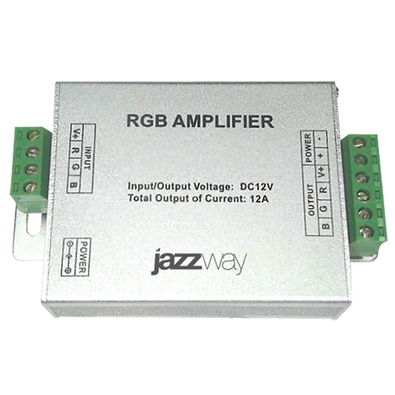 Усилитель для ленты светодиодной LED RGB 144Вт 12В 3x4А | 1002150 | Jazzway — Jazzway