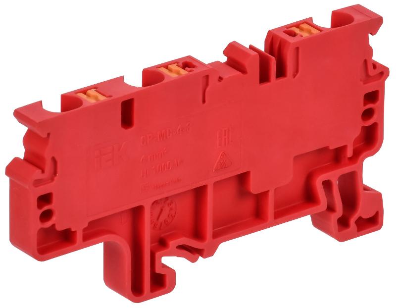 ARMAFIX Клемма пруж. Push In CP-MC 3 выв. 4мм2 красная | AF-CT22-00-3-K04-004 | IEK — миниатюра 2