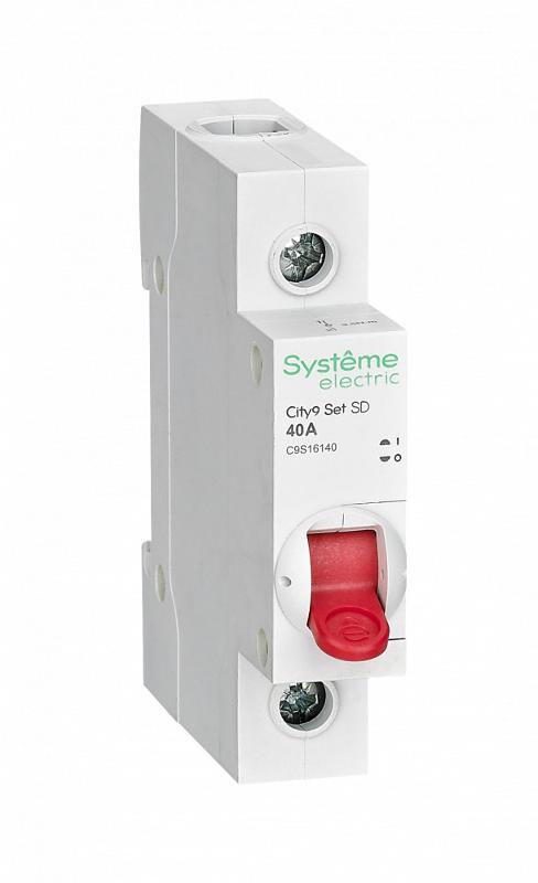 Выключатель нагрузки модульный 1П 40А City9 | C9S16140 | SE — Systeme Electric