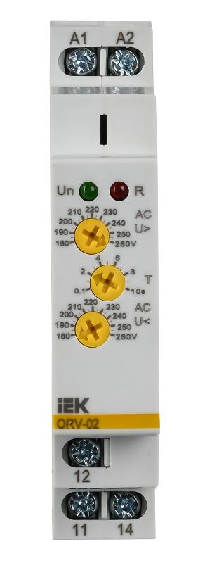 Реле повыш.напряжения ORV. 1ф 220 В AC | ORV-02-A220 | IEK — миниатюра 2