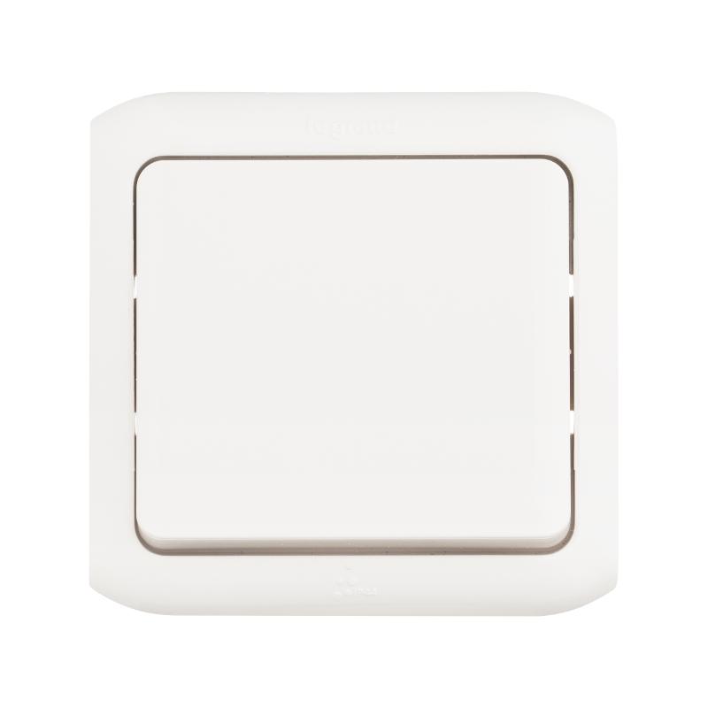 Quteo Белый Переключатель 1-клавишный IP44 10А — миниатюра 5