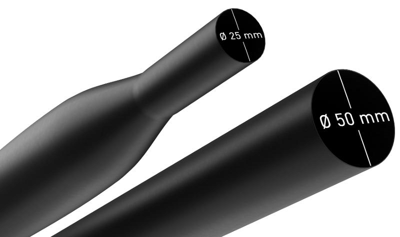 Термоусадочная трубка ЭРА NO-224-509 ТТУ нг-LS 50/25 чёрная в отрезках по 1 м 10 шт | Б0067604 | ЭРА — миниатюра 3