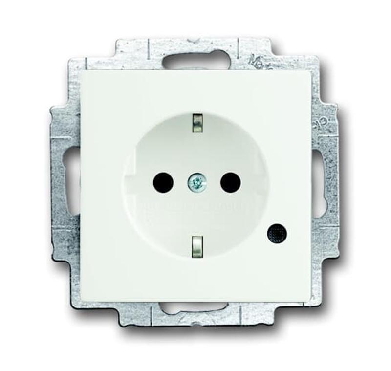 Розетка SCHUKO 16А 250В c шторками, c индикацией LED, Future/Axcent/Carat/Династия, абелый бархат | 2CKA002013A5336 | ABB — ABB