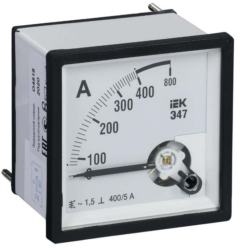 Амперметр Э47 400/5А кл. точн. 1,5 96х96мм | IPA20-6-0400-E | IEK — IEK (ИЭК)