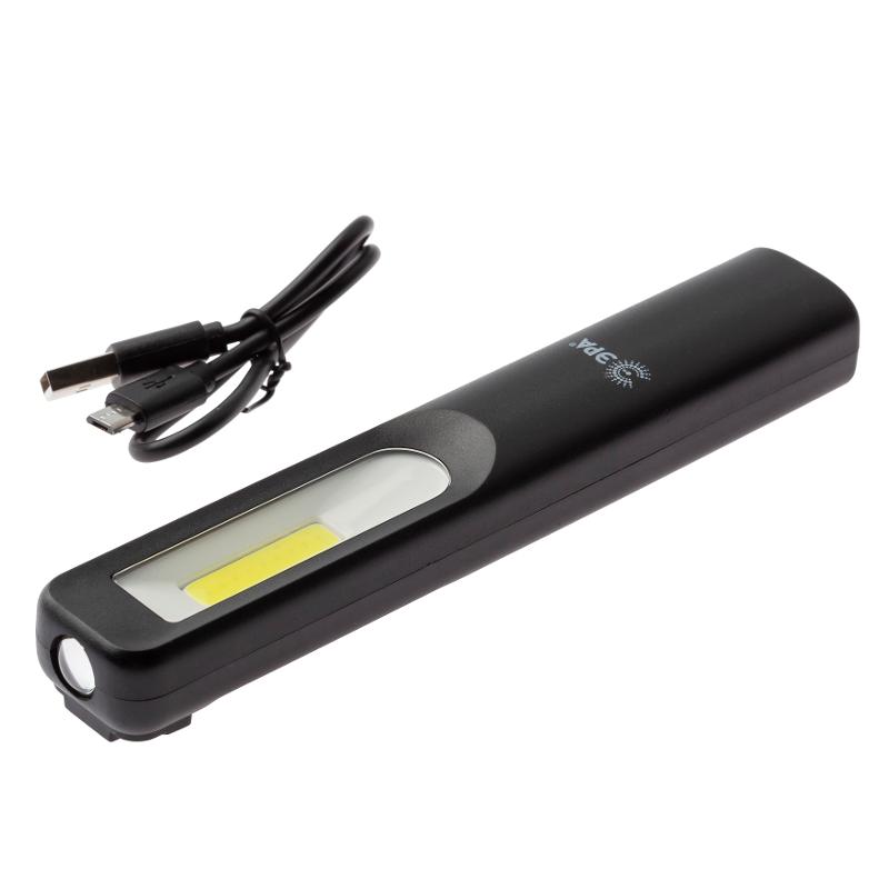 Фонарь рабочий RA-701 Практик [ЗВт COB, 3Вт LED, магнит, клипса-держатель, micro USB, 1200mA | Б0039623 | ЭРА — миниатюра 3