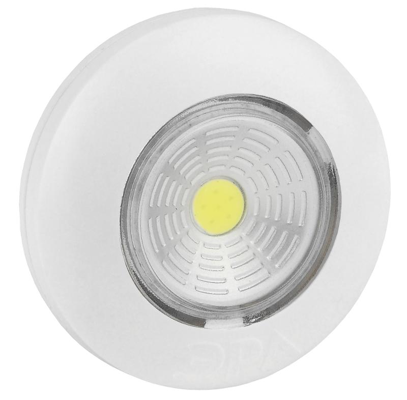 Светильник пушлайт (подсветка)  1хLED (COB) 3xAAA SB-501  Аврора белый (1 шт. в коробке) | Б0031040 | ЭРА — ЭРА (Энергия света)
