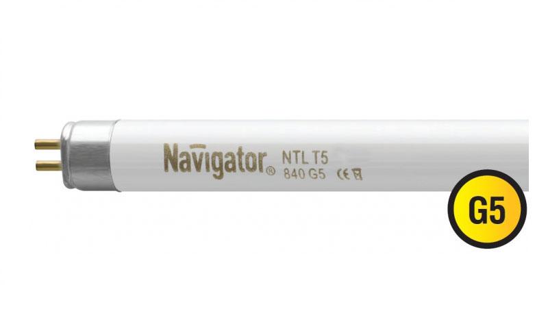 Лампа линейная люминесцентная ЛЛ 21Вт Т5 G5 840 NTL-T5-21-840-G5 | 94109 | Navigator — Navigator