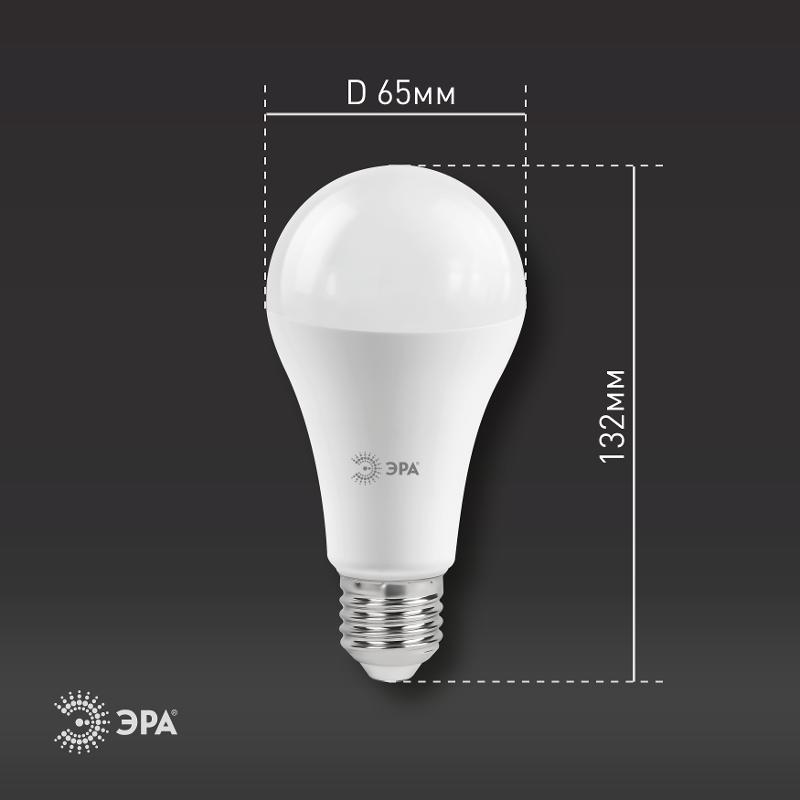 Лампа светодиодная LED A65-25W-827-E27 R (диод, груша, 25Вт, тепл, E27) (10/100/1200) | Б0048009 | ЭРА — миниатюра 3