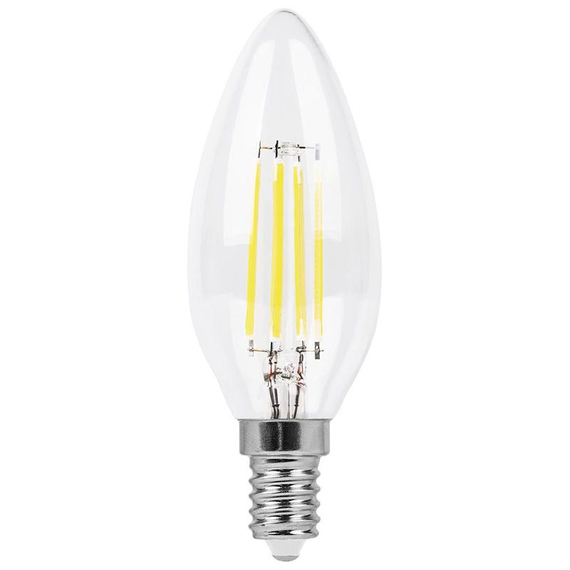 Лампа светодиодная, (11W) 230V E14 6400K прозрачная, LB-713 | 38231 | FERON — миниатюра 2
