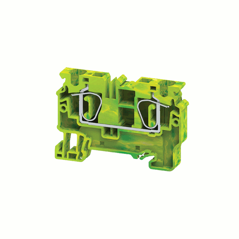 Клемма заземляющая пружинная OptiClip CXG-6-PE-I-(0,2-6)-PEN | 289761 | КЭАЗ — фото 1 | Sento