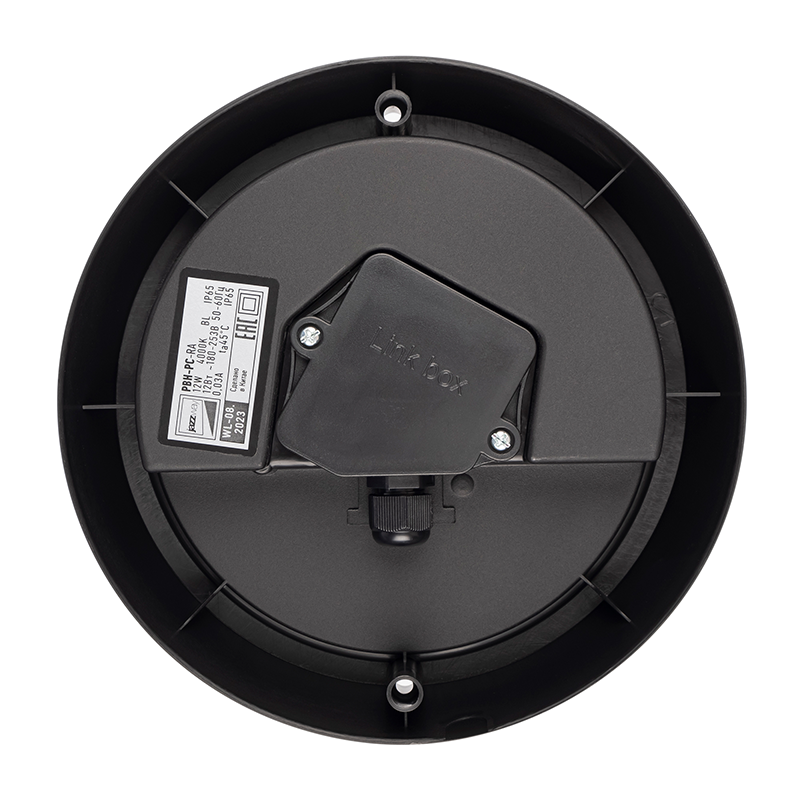 Светильник светодиодный для ЖКХ PBH - PC- RA 12W 4000K BLACK IP65  черный корпус  | .5048393 | Jazzway — миниатюра 2