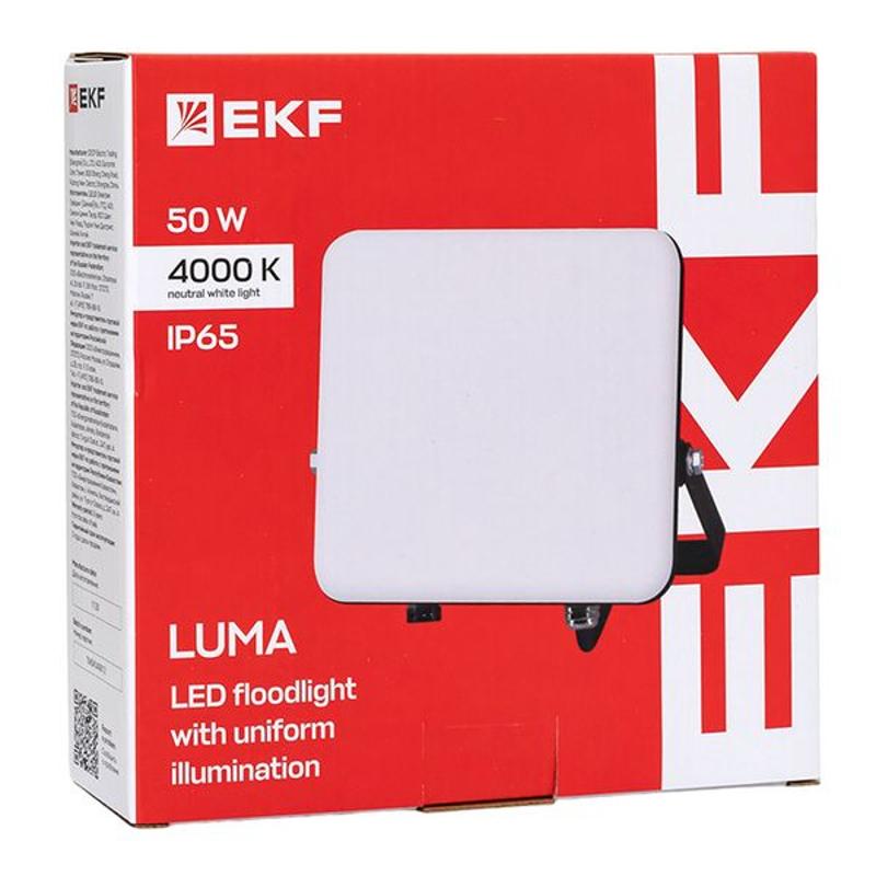 Прожектор светодиодный СДО-4004 50Вт 4000К IP65 с равномерной засветкой LUMA EKF | FLL-4004-50-4000 | EKF — миниатюра 14