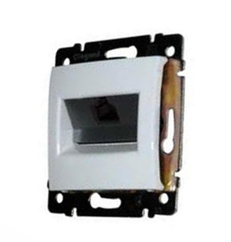 Розетка двойная RJ11+RJ45 категория 6 UTP - Legrand Valena - белый | 695339 | Legrand — Legrand