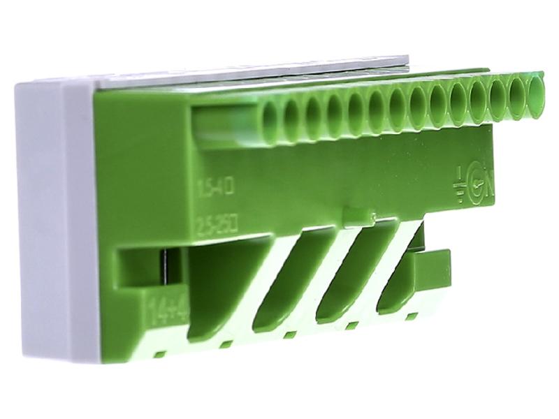 Клеммник самозажимной PE 14x4+4x25мм ZK144G|1SPE007715F9715| ABB — миниатюра 3