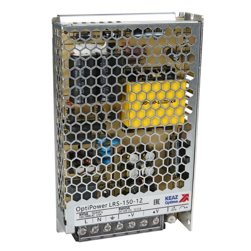 Блок питания панельный OptiPower LRS 150-12 12.5A | 328882 | КЭАЗ — КЭАЗ (Курский электроаппаратный завод)