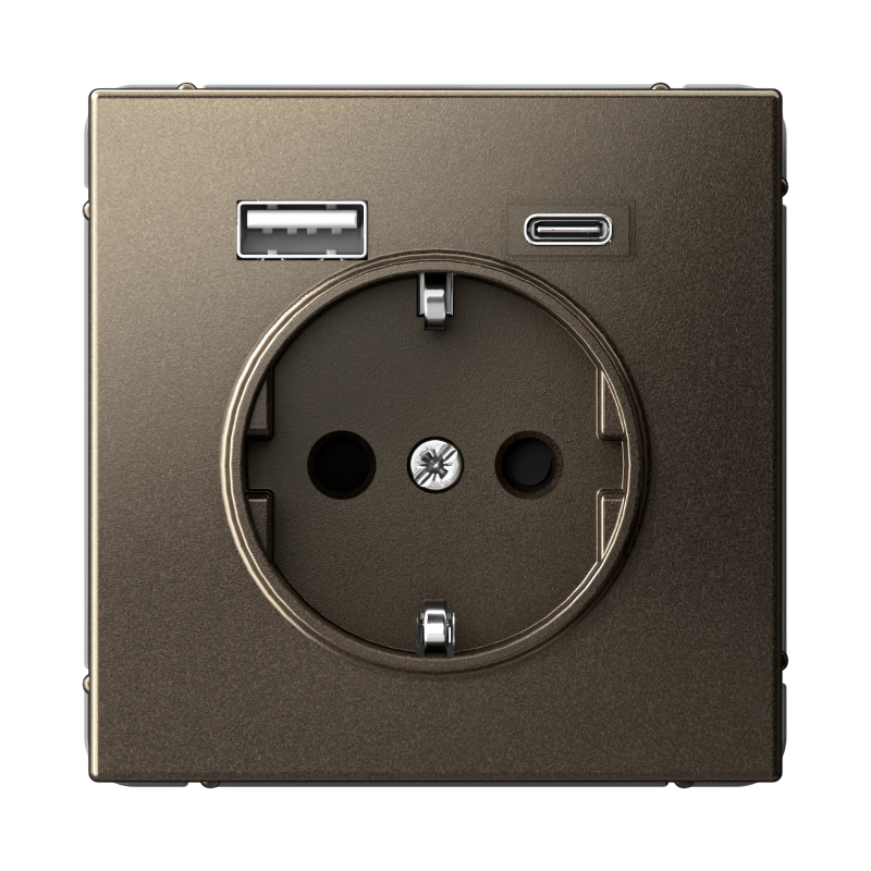 ArtGallery Мокко Розетка 16А с 2 USB A+C, 5В/2,4А/3,0А, 2х5В/1,5А, механизм | GAL000632 | SE — Systeme Electric