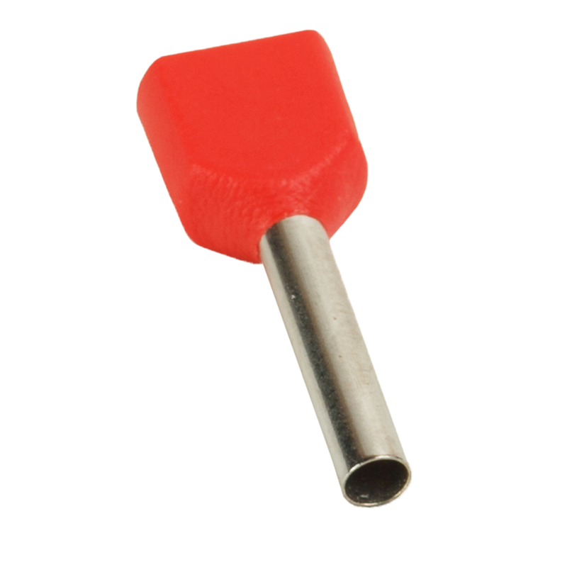 Наконечник штыревой втулочный под два провода OptiKit T-Shv2-PVC- 0,75-8(100шт) | 278043 | КЭАЗ — КЭАЗ (Курский электроаппаратный завод)