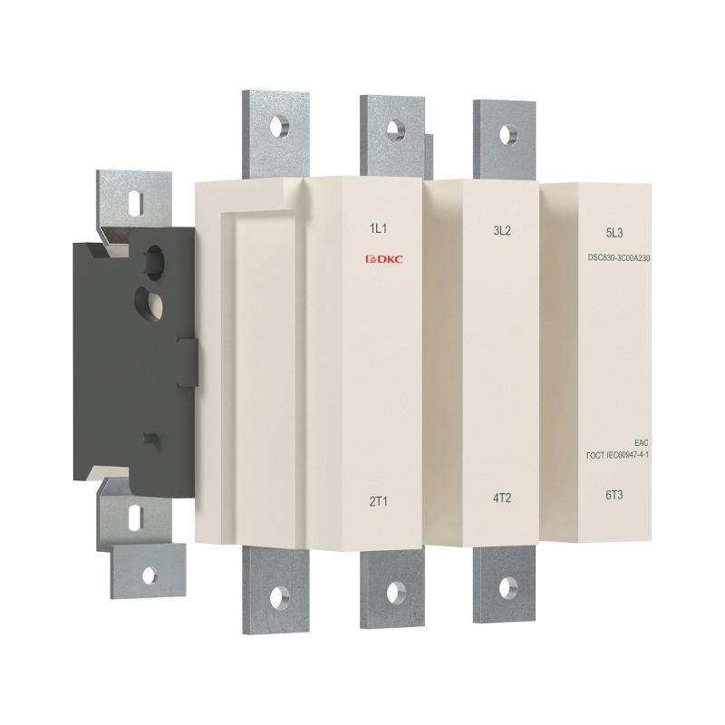 Магнитный контактор DSC630-3C00A230 630А 335кВт (AC3)  кат 220В AC | DSC630-3C00A230 | DKC — миниатюра 1