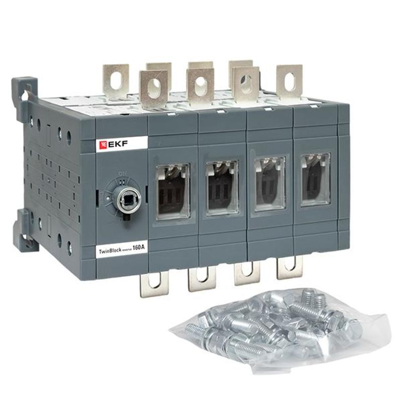 Рубильник 160A 4P реверсивный без рукоятки управления TwinBlock | tb-s-160-4p-rev | EKF — миниатюра 11