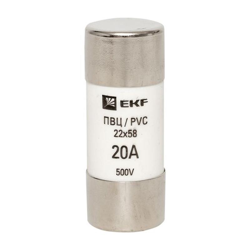 Плавкая вставка цилиндрическая ПВЦ (22х58) 20А | pvc-22x58-20 | EKF — миниатюра 3