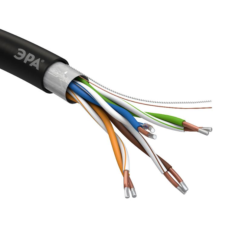Кабель витая пара F/UTP 4x2x24AWG Cat5e CCA PE OUTDOOR 305м SIMPLE (2/30) | Б0044441 | ЭРА — миниатюра 3