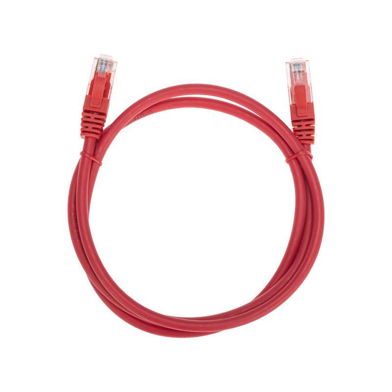 Патч-корд U/UTP CAT 6, RJ45-RJ45, 26AWG, LSZH, красный, 1м REXANT | 02-0293-1 | REXANT — фото 1 | Sento