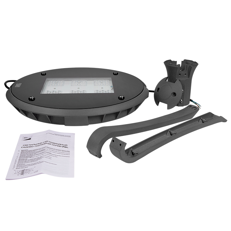 Светильник светодиодный садово-парковый венчающий  PGL 03 60w 3000K GR IP65 | .5032170 | JAZZWAY — миниатюра 4