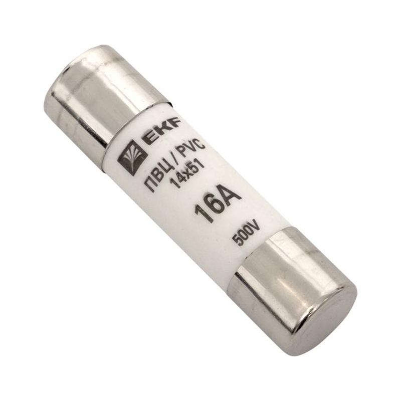 Плавкая вставка цилиндрическая ПВЦ (14х51) 16А | pvc-14x51-16 | EKF — EKF
