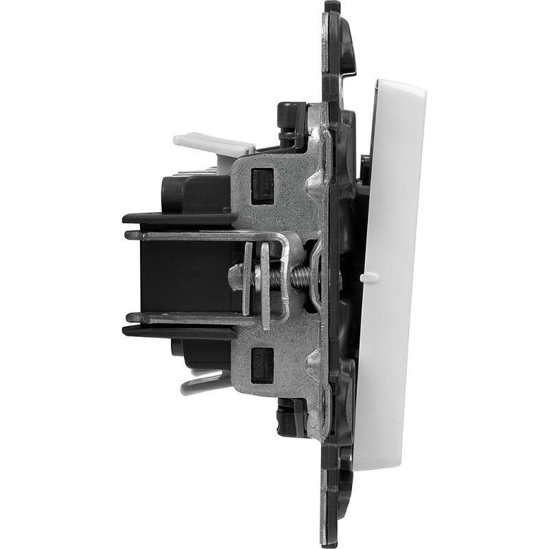 Valena LIFE DIY Белый Выключатель 2-клавишный с подсветкой 10А 250В — миниатюра 5
