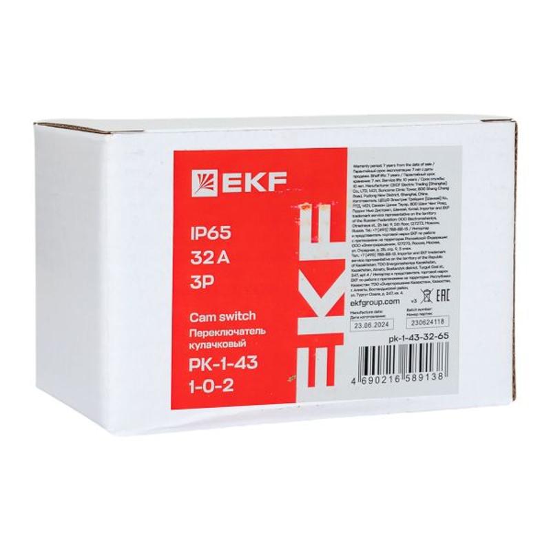 Переключатель кулачковый ПК-1-43 32А 3P «1-0-2» IP65 | pk-1-43-32-65 | EKF — миниатюра 9