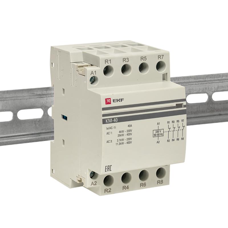 Контактор модульный КМ 40А 4NC (3 мод.) PROxima| km-3-40-04 | EKF — миниатюра 4