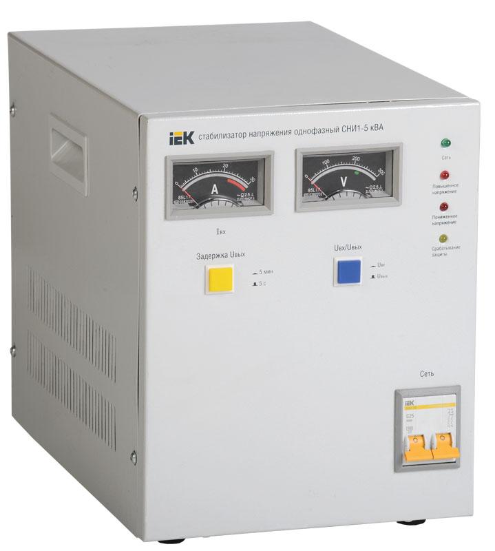 Стабилизатор напряжения СНИ1-5 кВА однофазный  | IVS10-1-05000 | IEK — IEK (ИЭК)