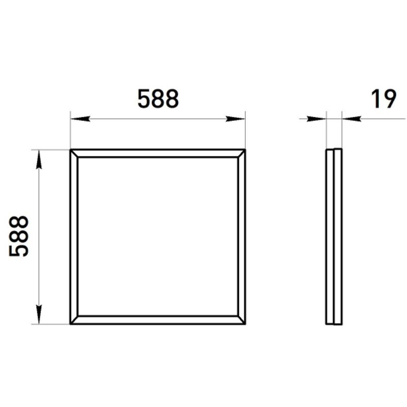 Светильник светодиодный потолочный SPO-640-3-6K-32 32Вт 6500К 3200Лм IP40 588х588х19 матовый грильято | Б0061335 | ЭРА — миниатюра 3