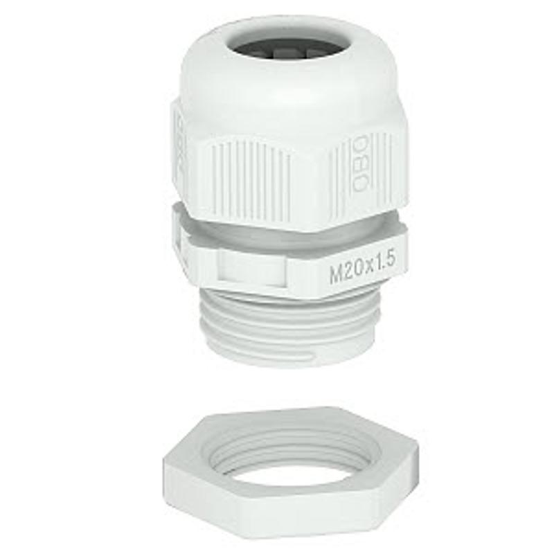 Ввод кабельный M25, влагозащита IP 68, УФ-стойкий, с контргайкой (V-TEC VM25+ LGR) | 2022768 | OBO Bettermann — миниатюра 2