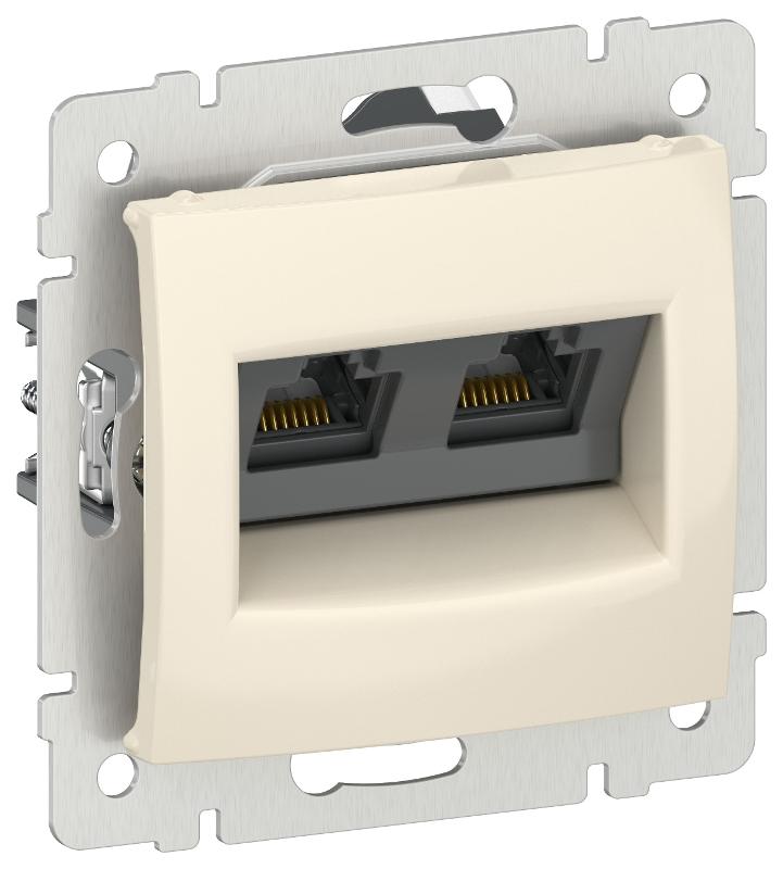 Valena Слоновая кость Розетка компьютерная 2-я RJ45 кат.5Е UTP  | 6956261 | IEK — IEK (ИЭК)